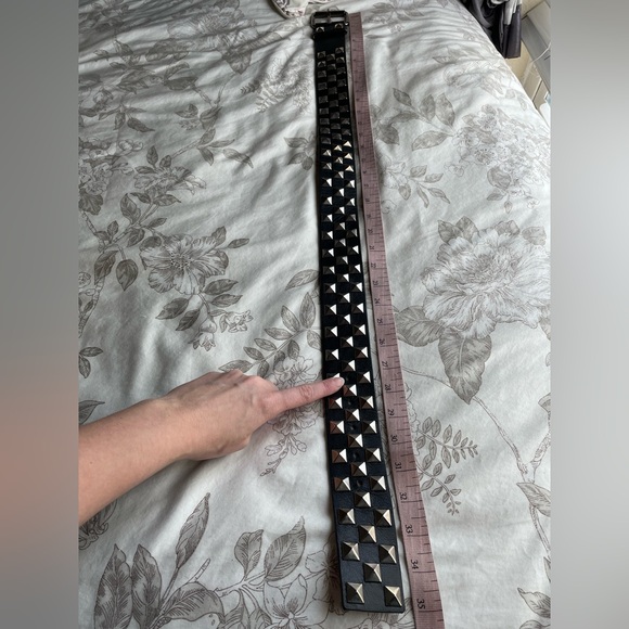 Streets Ahead Black and Silver Studded Belt - Picture 6 of 8